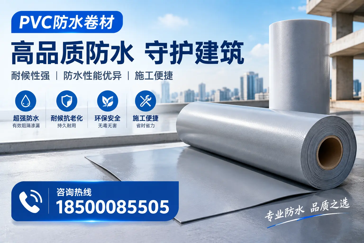 PVC防水卷材的防水效果评测，适合常德的科学依据