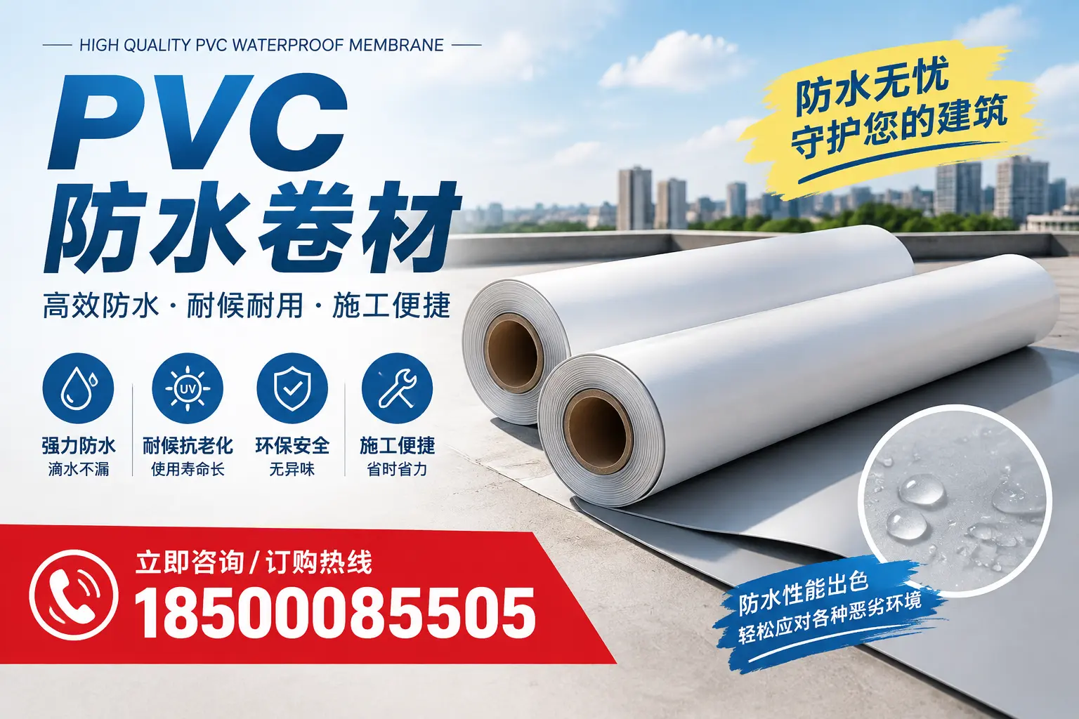 如何正确储存PVC防水卷材？常德用户的实用建议