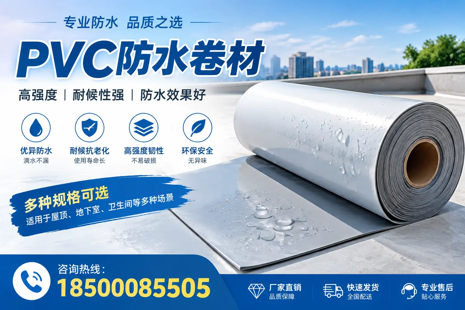 选用PVC防水卷材时需要避开的常见误区，特别是在常德